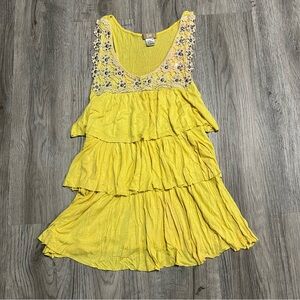 Yellow Tiered Dress